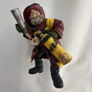 1995 Clothtique Possible Dreams Christmas Fireman Santa Ornament Extinguisher